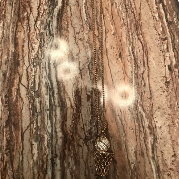 Basketball chain with gold link/14 K gold - Picture 2 of 3